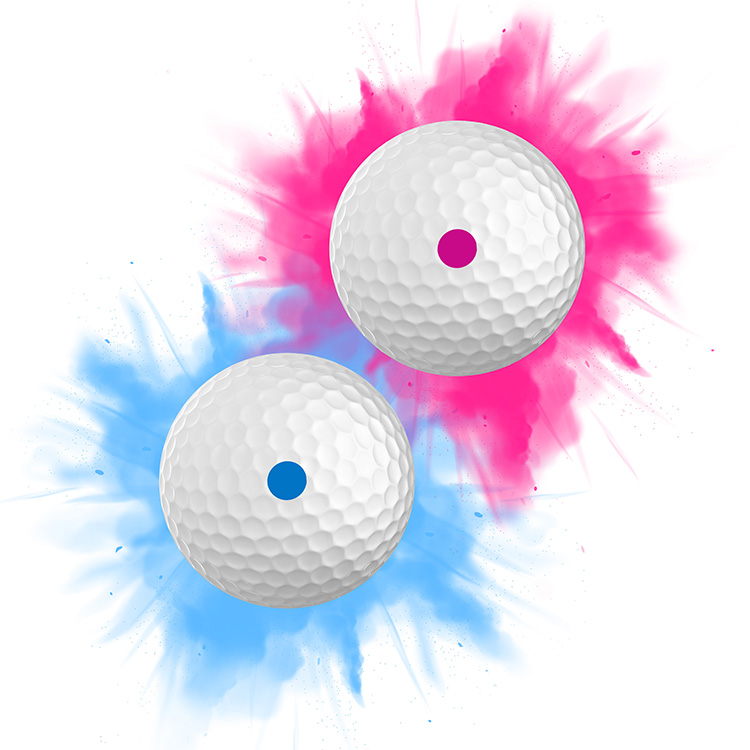 Izzo Gender Reveal Golf Balls