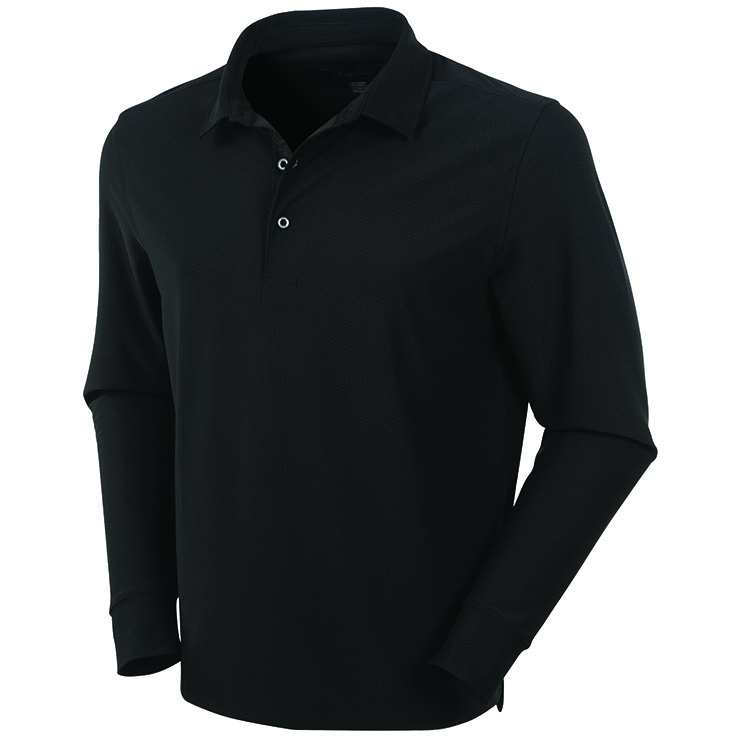 Bobby Jones Performance Balata Print Long Sleeve Polo*