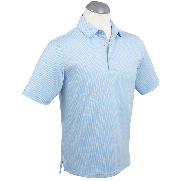 Bobby Jones Performance Gingham Jacquard Print Polo*