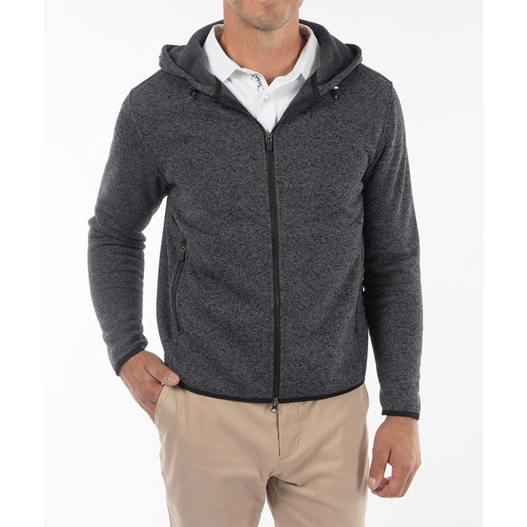 Bobby Jones Performance Heathered Full Zip Fleece Hoodie*