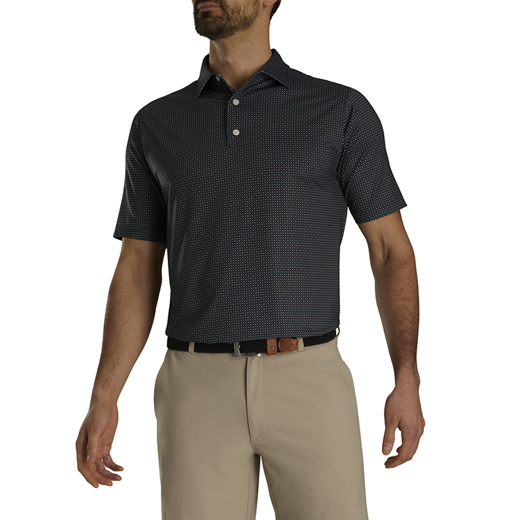 FootJoy Dot Geo Print Lisle Polo*