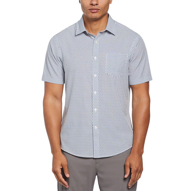 Perry Ellis Short Sleeve Printed Shirt**