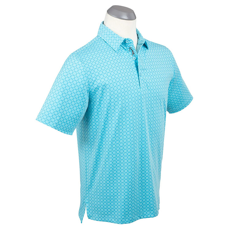 Bobby Jones Performance Tonal Geo Nautical Print Polo*