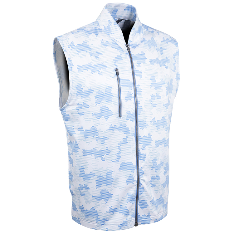 Bobby Jones Performance Armed Forces Print Full Zip Vest*