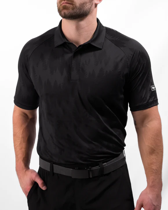 Waggle Northern Lights WeaveLight Jacquard Polo