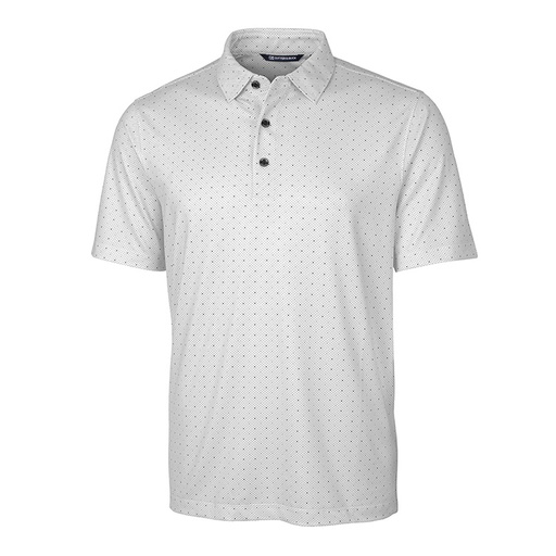 Cutter and Buck Pike Double Dot Print Stretch Polo