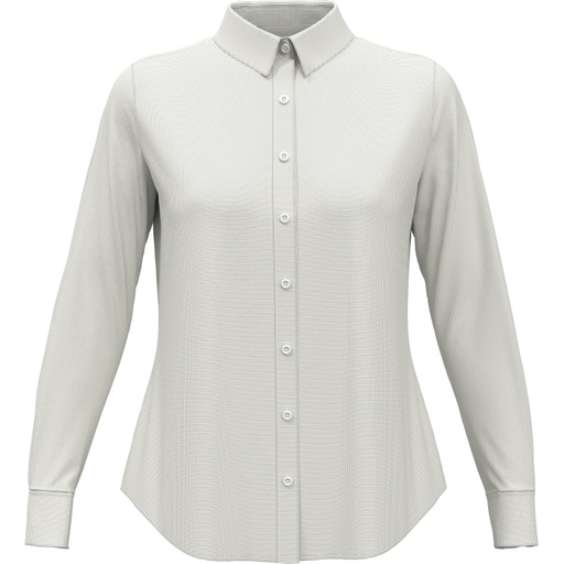 Perry Ellis Ladies Mini Grid Woven Shirt**