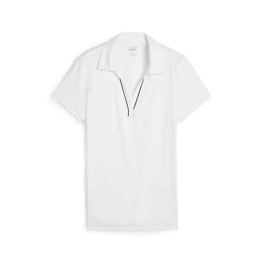 Puma Ladies Cloudspun Piped Short Sleeve Polo*