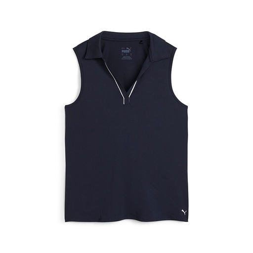 Puma Ladies Cloudspun Piped Sleeveless Polo*