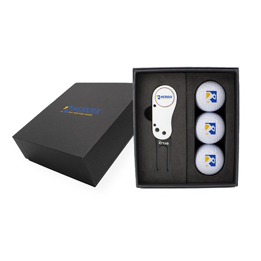 Flix Pro 2.0 Divot Tool and Golf Ball Mini Presentation Box**