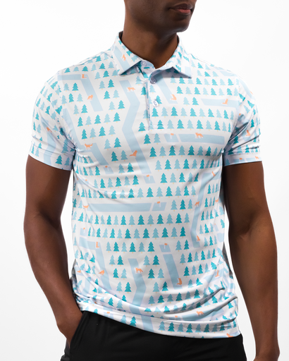 Waggle Fox Holes  Men's Polo