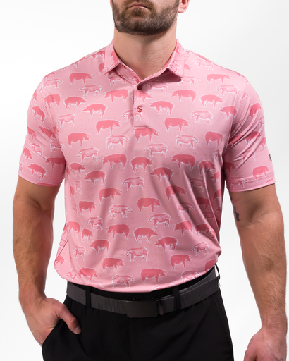 Waggle Hog Heaven Men's Polo