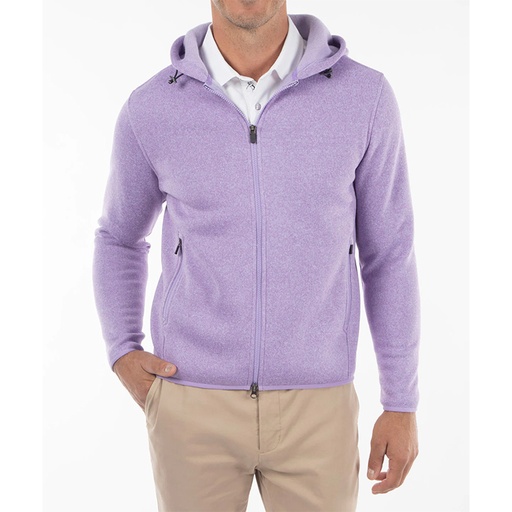 Bobby Jones Performance Heathered Full Zip Fleece Hoodie*