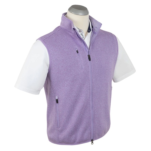 Bobby Jones Performance Heathered Full Zip Fleece Vest*